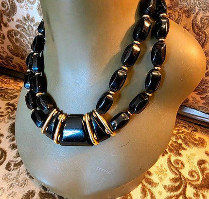 Vintage 80's Bead Necklace - Yatva