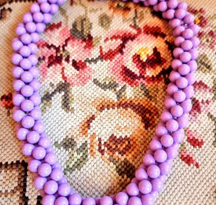 Vintage 80's Bead Necklace - Yatva