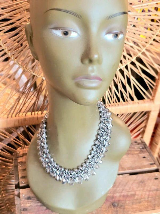 Vintage 80's Beaded Necklace - Yatva