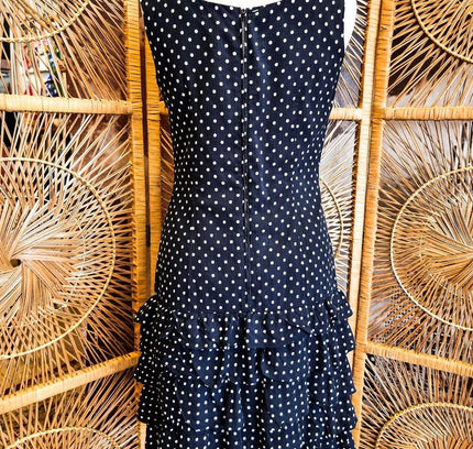 Vintage 80's Betty Barclay Polka dot Dress - Yatva