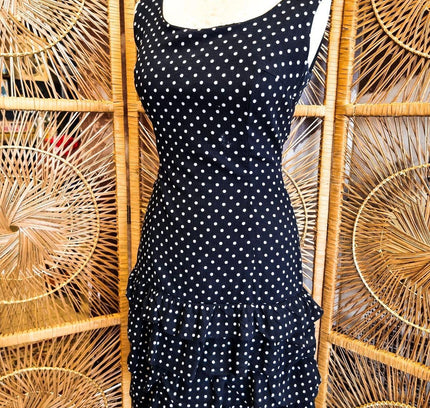 Vintage 80's Betty Barclay Polka dot Dress - Yatva