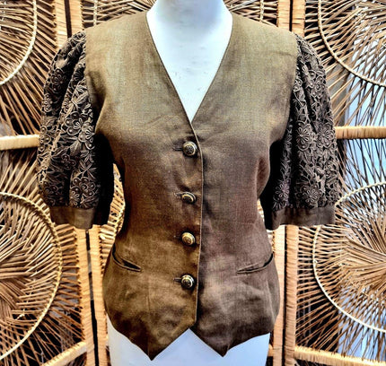 Vintage 80s Blacky Dress Jacket - Yatva