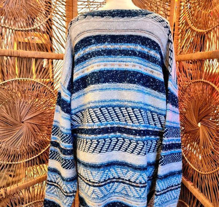 Vintage 80's Blue Seven Sweater - Yatva