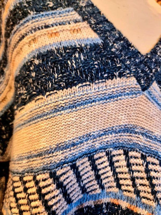 Vintage 80's Blue Seven Sweater - Yatva