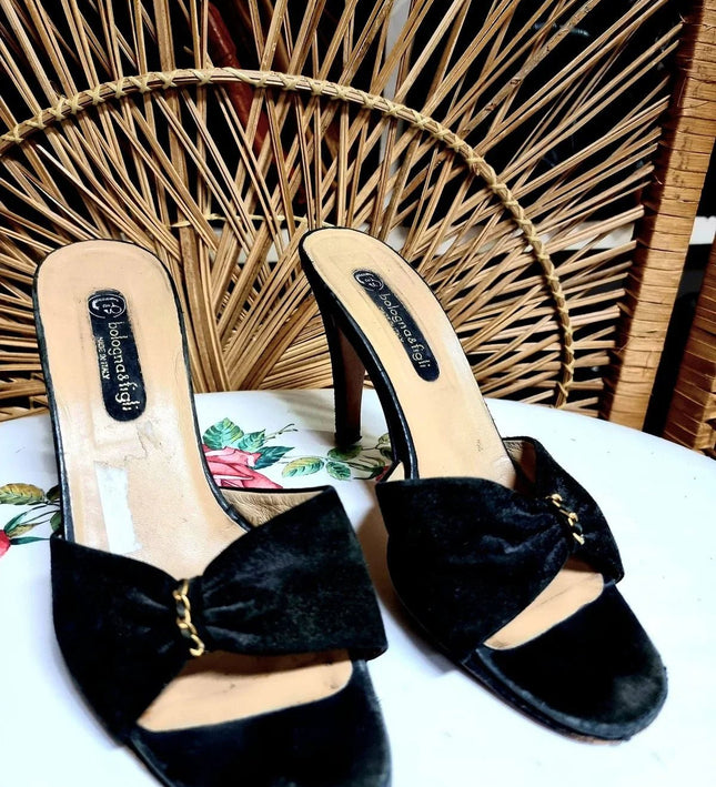 Vintage 80s Bologna & Figli Heel Sandals - Yatva