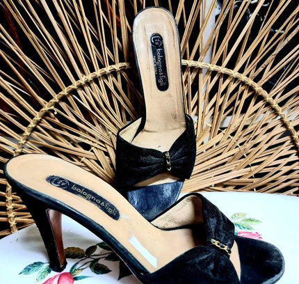 Vintage 80s Bologna & Figli Heel Sandals - Yatva