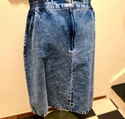 Vintage 80's Brand New Deadstock Denim Skirt - Yatva