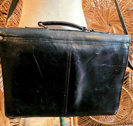 Vintage 80's Briefcase / Laptop Shoulder bag - Yatva