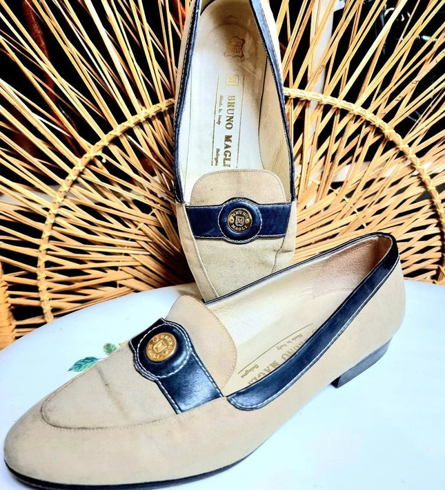 Vintage 80's Bruno Magli Boat Shoes - Yatva