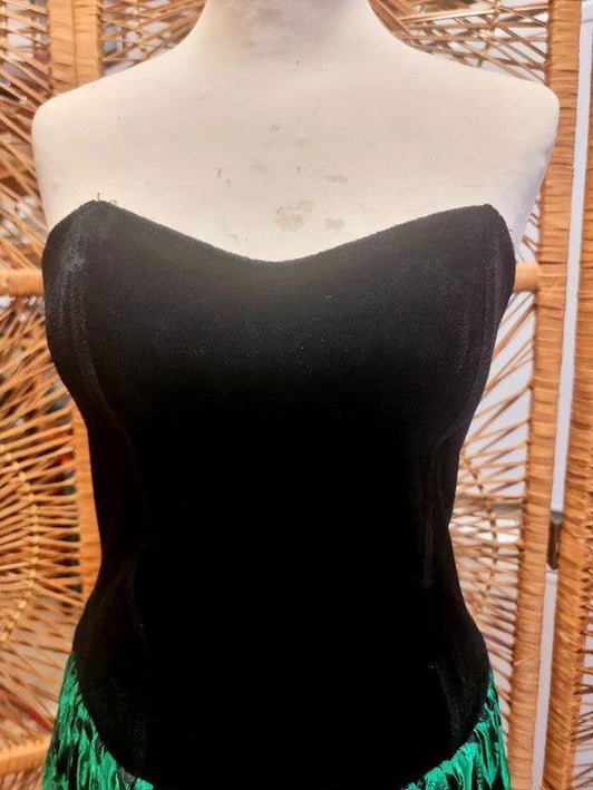 Vintage 80s Bustier Puffball Dress - Yatva