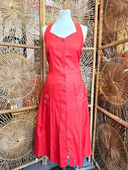 Vintage 80's Button Up Dress - Yatva