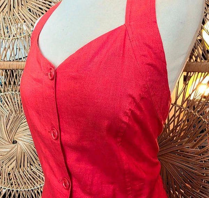 Vintage 80's Button Up Dress - Yatva