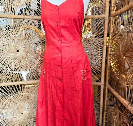 Vintage 80's Button Up Dress - Yatva