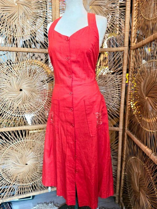 Vintage 80's Button Up Dress - Yatva