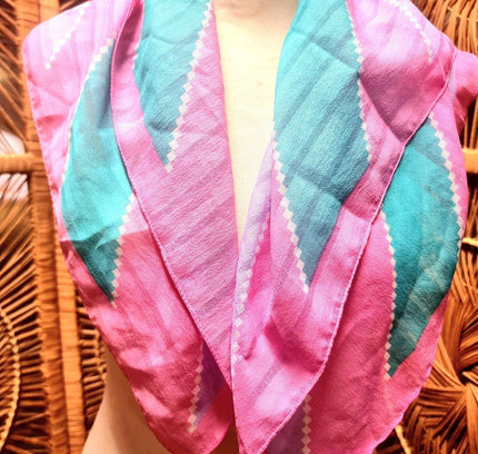 Vintage 80's Carine Square Scarf - Yatva
