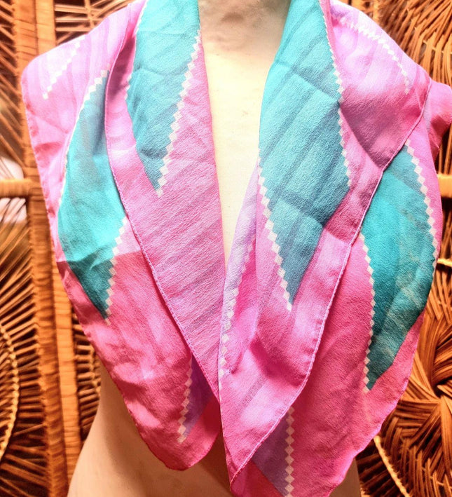 Vintage 80's Carine Square Scarf - Yatva