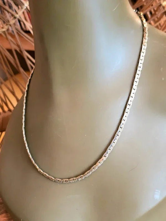 Vintage 80's Chain Link Necklace - Yatva