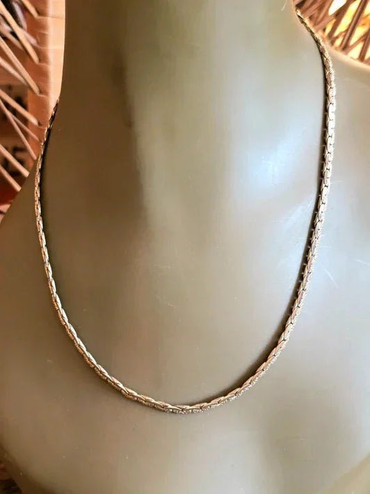Vintage 80's Chain Link Necklace - Yatva