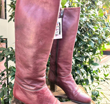 Vintage 80´s Cherry Boutique Leather Boots - Yatva