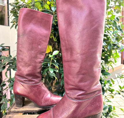 Vintage 80´s Cherry Boutique Leather Boots - Yatva