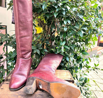 Vintage 80´s Cherry Boutique Leather Boots - Yatva