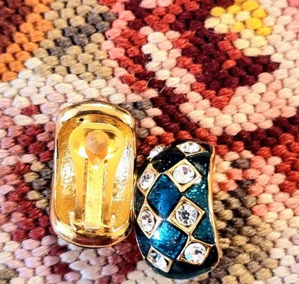 Vintage 80's Clip - On Earrings - Yatva