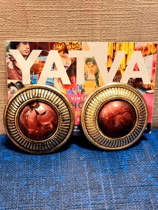 Vintage 80's Clip on Earrings - Yatva