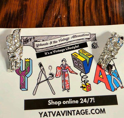 Vintage 80s Clip on Earrings - Yatva