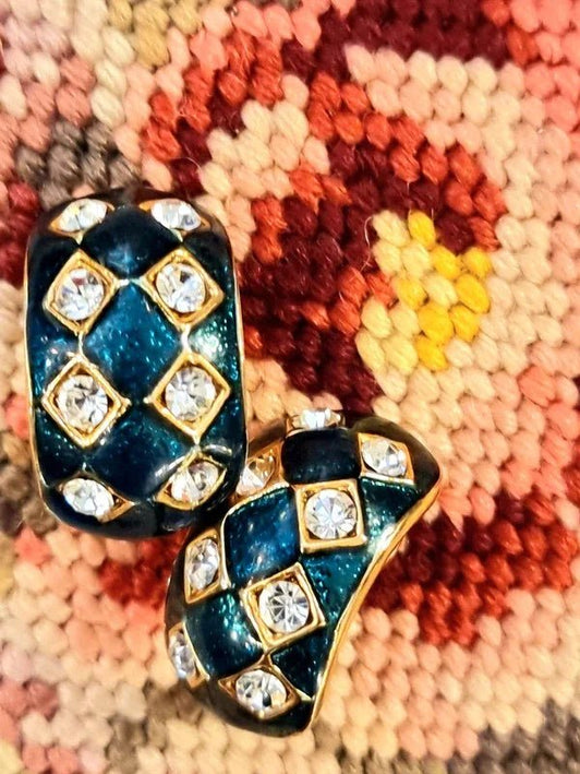 Vintage 80's Clip - On Earrings - Yatva