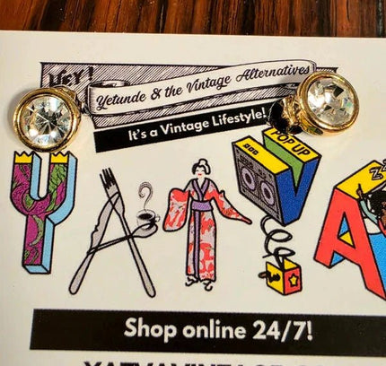 Vintage 80s Clip On Earrings - Yatva