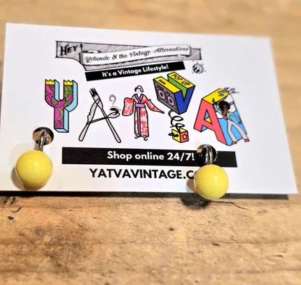 Vintage 80's Clip - On Earrings - Yatva