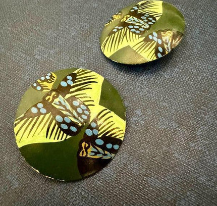 Vintage 80's Clip - On Earrings - Yatva