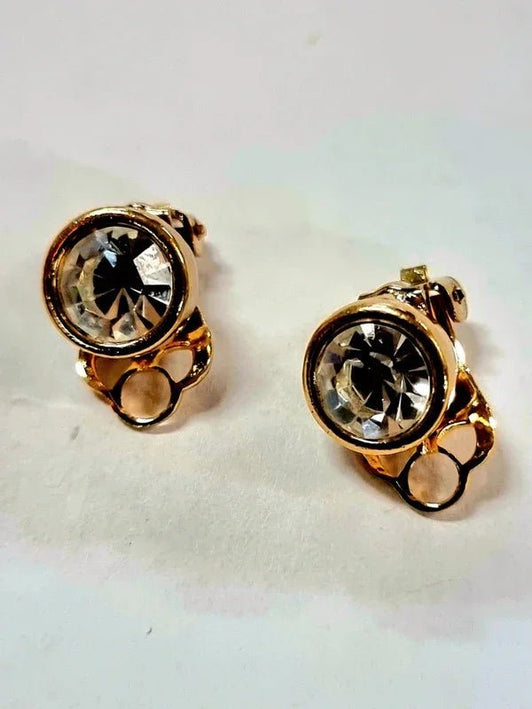 Vintage 80s Clip On Earrings - Yatva