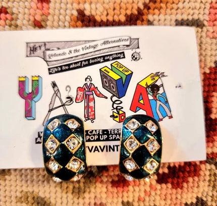 Vintage 80's Clip - On Earrings - Yatva
