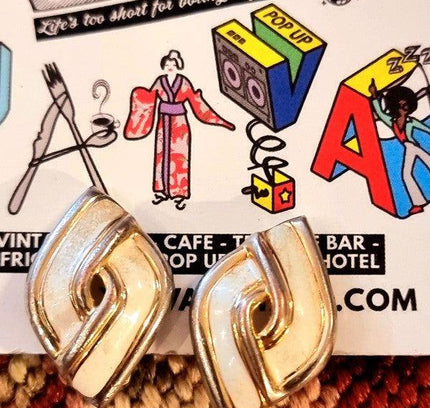 Vintage 80's Clip - On Earrings - Yatva