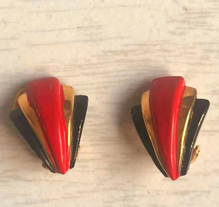 Vintage 80's Clip - Ons Earrings - Yatva