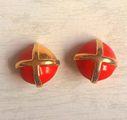 Vintage 80's Clip - Ons Earrings - Yatva