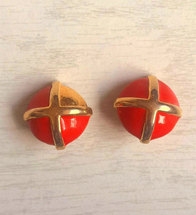 Vintage 80's Clip - Ons Earrings - Yatva