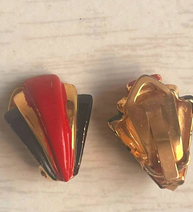 Vintage 80's Clip - Ons Earrings - Yatva