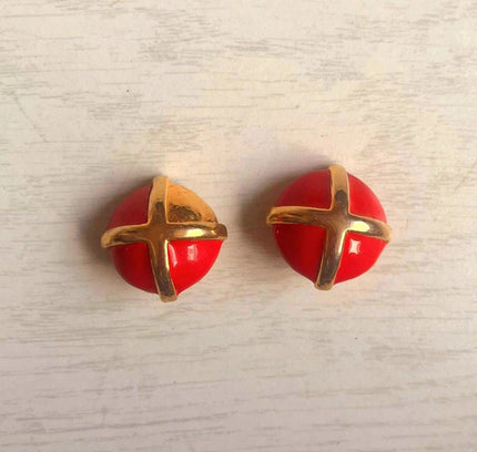 Vintage 80's Clip - Ons Earrings - Yatva
