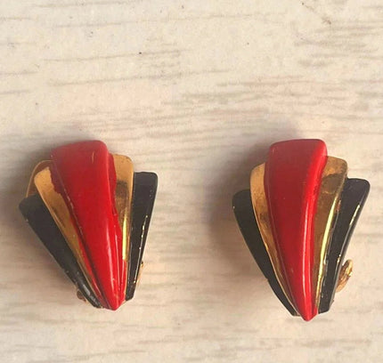Vintage 80's Clip - Ons Earrings - Yatva