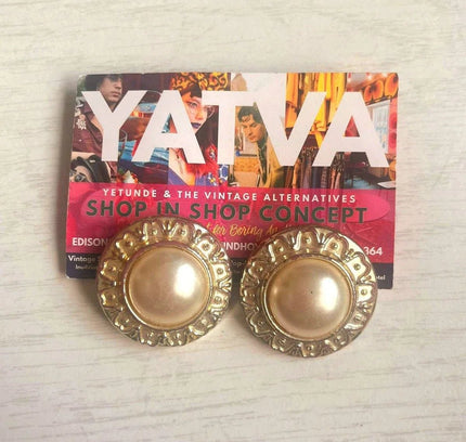 Vintage 80's Clip - Ons Earrings - Yatva