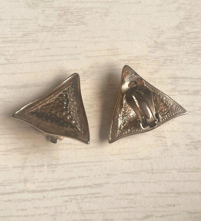 Vintage 80's Clip - Ons Earrings - Yatva