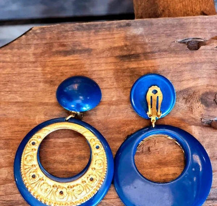 Vintage 80's Clip - Ons Earrings - Yatva