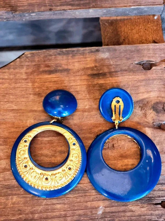 Vintage 80's Clip - Ons Earrings - Yatva