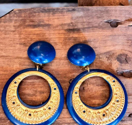 Vintage 80's Clip - Ons Earrings - Yatva