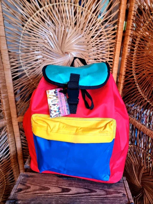 Vintage 80's Colorblock Backpack – Yatva