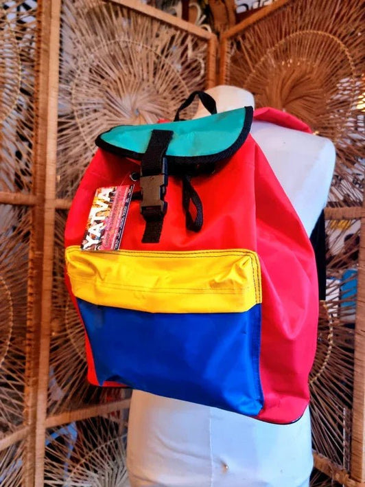 Vintage 80's Colorblock Backpack - Yatva