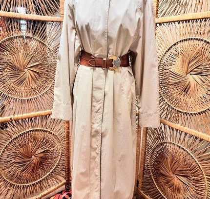 Vintage 80's Cotton Casual Trench Coat - Yatva