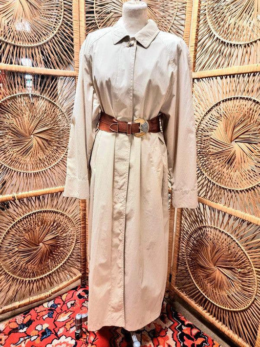 Vintage 80's Cotton Casual Trench Coat - Yatva
